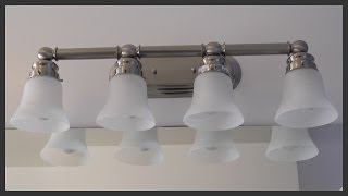 Bathroom vanity light fixture installation [upl. by Aja]