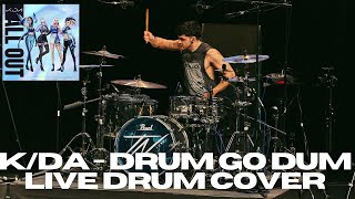 DRUM GO DUM  KDA  Live at UK Drum Show 2022  Drum Cover [upl. by Ynaiffit433]