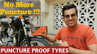 Puncture Proof Tyres Interceptor 650  Royal Enfield Formula X Tyre Sealant  No More Punctures [upl. by Micheline]