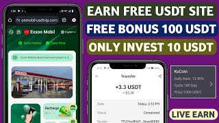 Exxon Mall  New Usdt Earning Site  Usdt Money Making Website  Free Usdt Mining  Usdt Earning [upl. by Olaf]