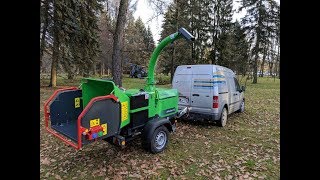 Обзор измельчитель веток GreenMech Arborist 150 [upl. by Selmore727]