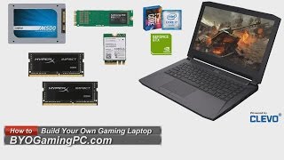 How to Build a Barebones Laptop Clevo P641REP640RE Gaming Whitebook Notebook [upl. by Windham]