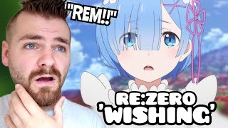 First Time Reacting to REZERO Insert Song OST  REM Inori Minase quotWishingquot  New Anime Fan [upl. by Ragland]