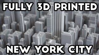 I 3D Printed New York City [upl. by Reine]