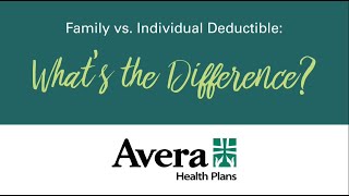 What’s the Difference Between a Family vs Individual Deductible [upl. by Anairt]