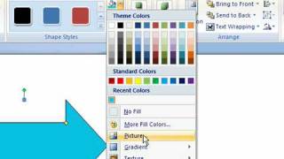 Apply a Fill to a Shape in Word 2007 [upl. by Edmanda]