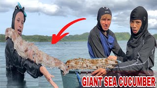 Catching Giant Sea CucumberIto Na Ata Pinakamalaking Sea Cucumber Na Makikita Niyo😧 [upl. by Nehcterg638]