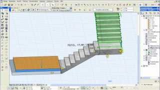 Archicad 16 Wunsch Treppen Demo i [upl. by Ereynihc315]