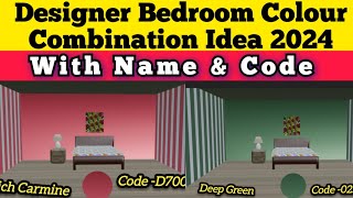 Room colour Design Bedroom Colour Combination Idea l Bedroom Colour  Wall colour Design With Code [upl. by Acinorehs85]