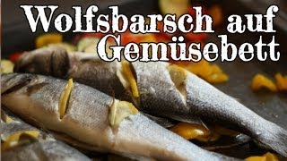 Rezept  Wolfsbarsch auf Gemüsebett Red Kitchen  Folge 182 [upl. by Sindee58]