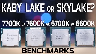 Kaby Lake vs Skylake Benchmarks 7600K and 7700K vs 6600K and 6700K [upl. by Svensen]