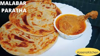 Paratha Recipe  Malabar Paratha  How To Make Malabar paratha at home [upl. by Evets305]