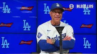 Dodgers Postgame Dave Roberts discusses Run Shohei Ohtani is on Teoscar Hernández 30 home runs [upl. by Suciram546]