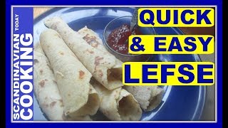 How to Make Norwegian Lefse From a Lefse Mix  Last minute Easy Recipes  stepbystep [upl. by Fredela]