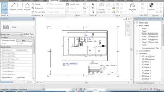 Revit Architecture 59 INLÄMNING BYGGLOV DEL29 Planritning [upl. by Elenore750]