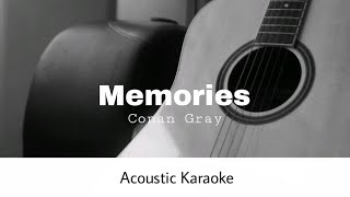 Conan Gray  Memories Acoustic Karaoke [upl. by Monjo]