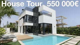 Touring an Affordable Cliffside Villa in Javea Spain [upl. by Russo]