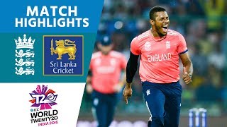 Classy Buttler 66 Sets Up England Win  ICC Mens WT20 2016  Sri Lanka vs England  Highlights [upl. by Darce768]