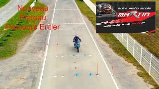 Nouveau Plateau moto 20212024 parcours en entier évitement à droite [upl. by Poul]