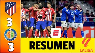 ATLÉTICO DE MADRID y GETAFE empataron 33 en un electrizante partido en Madrid  La Liga [upl. by Omari]