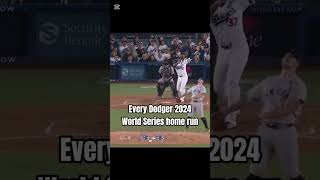 Every Dodger home run in the 2024 World Series dodgers worldseries homerun freddiefreeman [upl. by Jaquenette992]