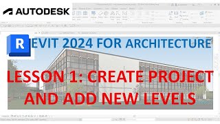 how to create a project and Add levels  revit autodesk [upl. by Laks]