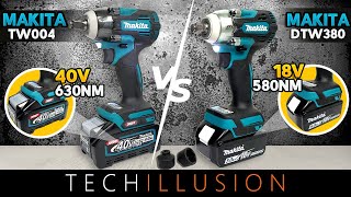 🔥WELCHER IST BESSER Makita 18V vs 40V Akku Schlagschrauber😱  Makita DTW300Z vs TW004GZ [upl. by Enailuj]