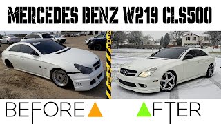 EPIC Transformation of MERCEDES BENZ W219 CLS500 [upl. by Nashom]