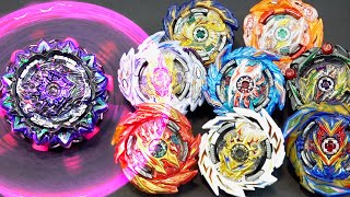 VARIANT LUCIFER VS ALL SPARKING BEYS  Epic Beyblade Burst SparkingSuperking Battle [upl. by Goulder]