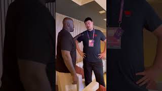 Yao Ming makes Shaq look regular height 😳 via shaqX shorts [upl. by Sidonia606]