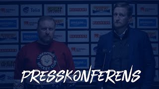 Presskonferens Leksands IF  Linköping HC [upl. by Nodgnal847]