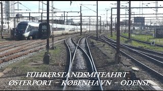 Führerstandsmitfahrt Dänemark Østerport  København H  Odense mit IC 865 [upl. by Nerine63]