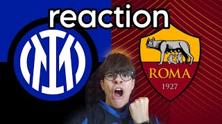 🔴 INTER vs ROMA  giornata 24 reaction PRIMO TEMPO [upl. by Pinter]