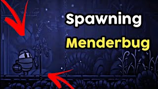 Hollow Knight  How to spawn a Menderbug  Secret bug of Hallownest  Menderbug Location [upl. by Filiano627]