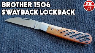 Brother 1506 Bone Swayback Lockback Pocket Knife NorthStarKnifeReviews [upl. by Adleme]