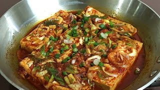 8281 spicy braised tofu  두부조림 [upl. by Lotta]