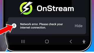 How To Fix OnStream Network error Please check your internet connection OnStream App Not Opening [upl. by Nnayrb]