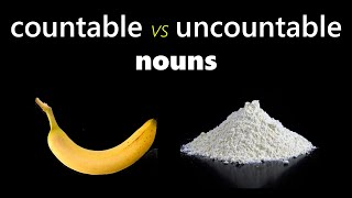 Countable nouns and uncountable nouns explained in SLOW EASY ENGLISH [upl. by Yecnay]