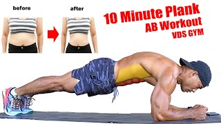 10 minutes Plank challenges your abs  How to reduce belly fat [upl. by Salb2]