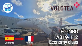 TRIP REPORT  Volotea Economy class  Alicante  Nantes  A319112 [upl. by Faith]