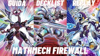 Guida Decklist e Replay per Mathmech Firewall  Sempre Potente  YuGiOh Master Duel ITA [upl. by Laing180]