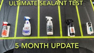 Ultimate Spray Sealant Test  5 Month Update Gtechniq vs Bowdens vs Lithium vs Mirch vs IGL [upl. by Encratia]