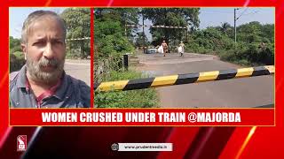 WOMEN CRUSHED UNDER TRAIN MAJORDA [upl. by Nauqel]