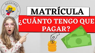 🤔👉🏼¿Cuánto tengo que PAGAR DE MI MATRÍCULA este AÑO Consultar valor a pagar matricula [upl. by Basilio]