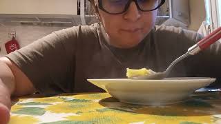 MUKBANG  eating tortellini in broth  part 1 [upl. by Yannodrahc]