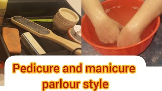 I Tried AtHome Medicures amp Pedicures l Beauty parlour jese medicure and pedicure [upl. by Tammara]