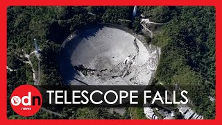 Colossal Arecibo Radio Telescope Collapses in Puerto Rico [upl. by Lehar931]