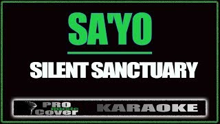 Sayo  SILENT SANCTUARY KARAOKE [upl. by Luckett]