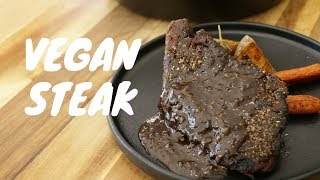 Vegan Seitan Steak I The Buddhist Chef [upl. by Ynej]