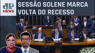 Presidentes do Congresso defendem autonomia parlamentar na abertura dos trabalhos de 2024 [upl. by Kloster]